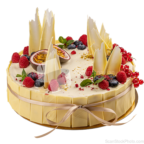 Image of White chocolate cake