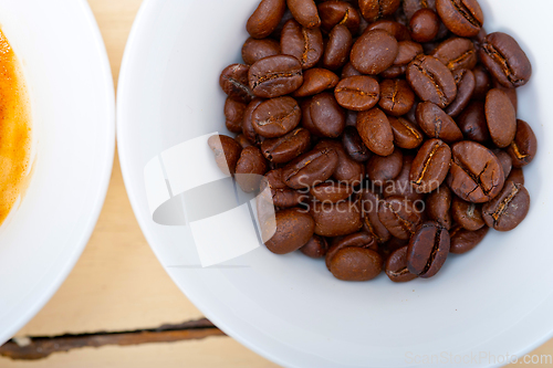 Image of espresso cofee and beans