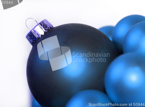 Image of Blue christmas balls