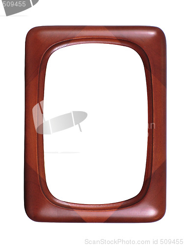 Image of Red wooden photoframe