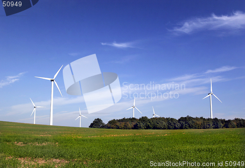 Image of wind turbines