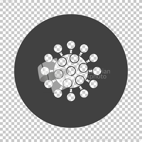 Image of Coronavirus Molecule Icon