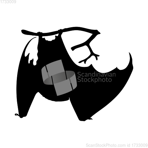 Image of Leaf-Bearing Bat Silhouette