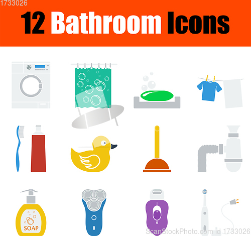 Image of Bathroom Icon Set