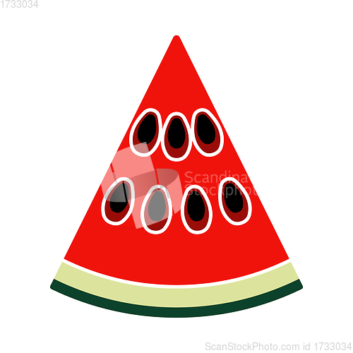 Image of Icon Of Watermelon In Ui Colors