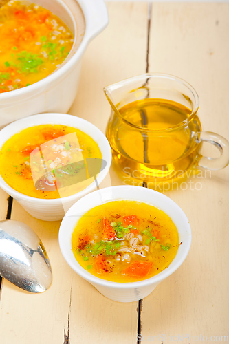 Image of Syrian barley broth soup Aleppo style