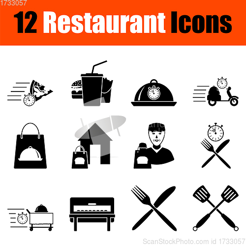 Image of Restaurant Icon Set