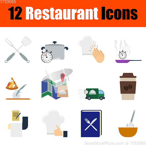 Image of Restaurant Icon Set