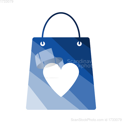 Image of Shopping Bag With Heart Icon