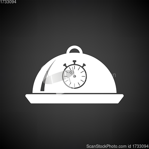 Image of Cloche With Stopwatch Icon