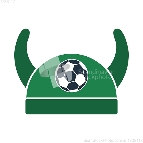 Image of Football Fans Horned Hat Icon