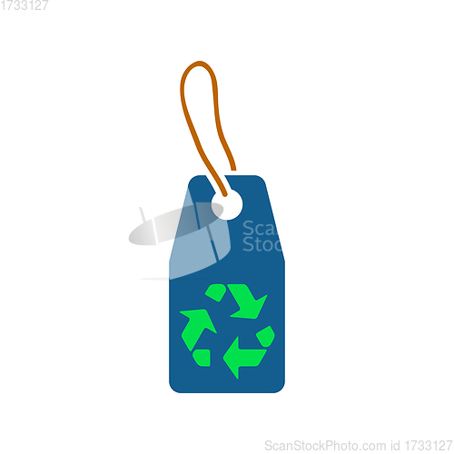 Image of Tag With Recycle Sign Icon