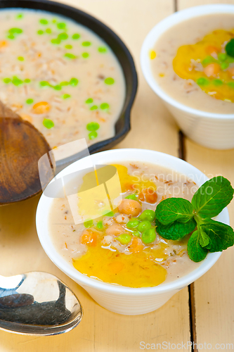 Image of Hearty Middle Eastern Chickpea and Barley Soup