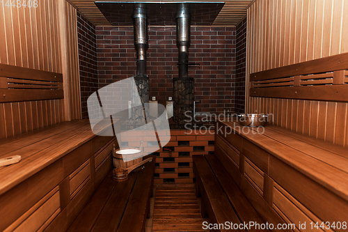 Image of Russian sauna interier