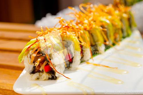 Image of Japanese sushi rolls Maki Sushi