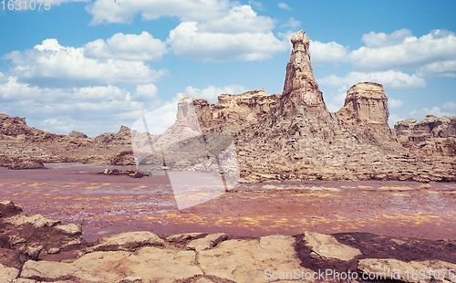 Image of Rock city in Danakil depression, Ethiopia, Africa