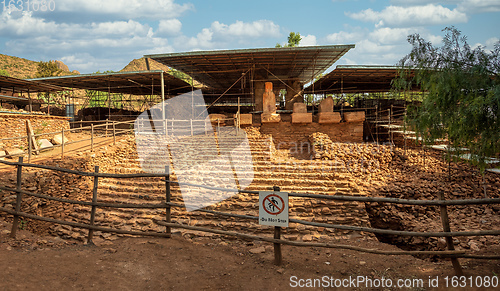 Image of Ruins of the Grat Beal Gebri temple of Yeha, Ethiopia, Africa