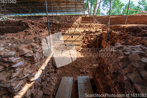 Image of Ruins of the Grat Beal Gebri temple of Yeha, Ethiopia, Africa