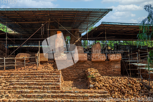 Image of Ruins of the Grat Beal Gebri temple of Yeha, Ethiopia, Africa