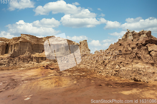 Image of Rock city in Danakil depression, Ethiopia, Africa