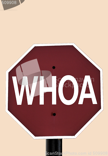 Image of Whoa Sign