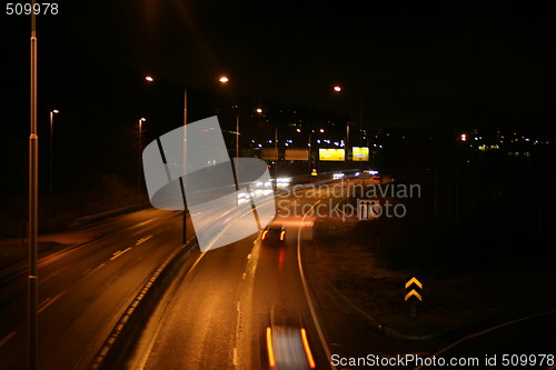 Image of Highway at night