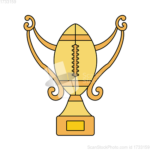 Image of American Football Trophy Cup Icon