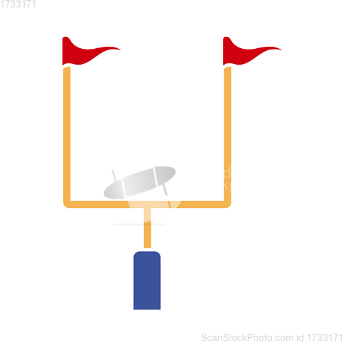 Image of American Football Goal Post Icon