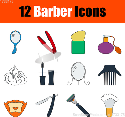 Image of Barber Icon Set