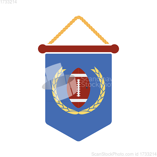 Image of American Football Pennant Icon