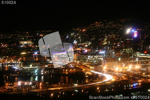 Image of Oslo at night