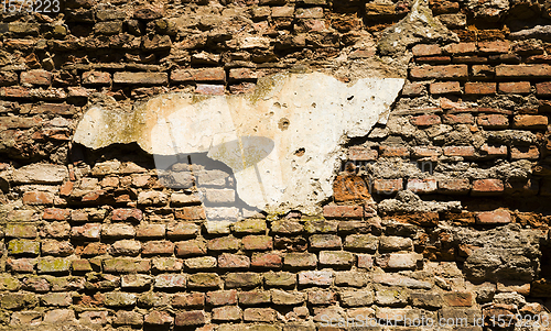 Image of old clay orange bricks