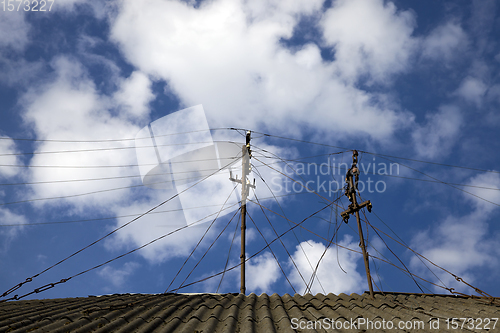 Image of television antennas