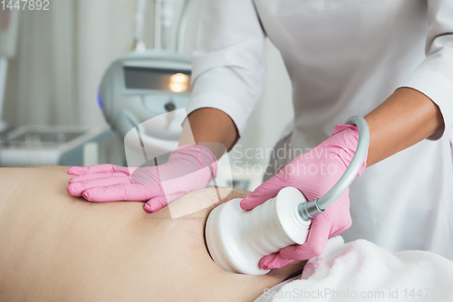 Image of Belly cavitation at modern beauty clinic