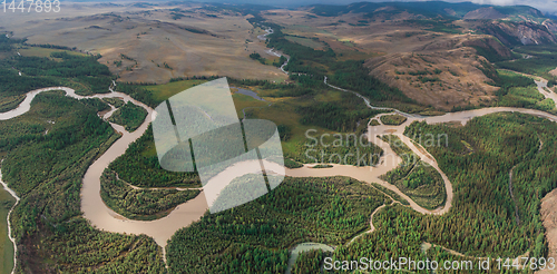 Image of Kurai steppe and Chuya river