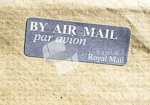 Image of Vintage looking Airmail picture