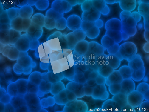 Image of 3d blue cells