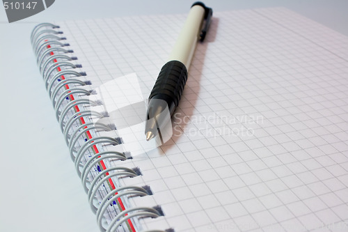 Image of Notebook and pen