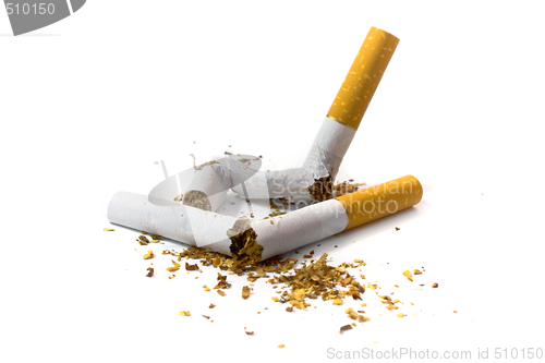 Image of broken cigarettes