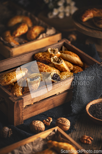 Image of Crescent shaped Bratislava rolls