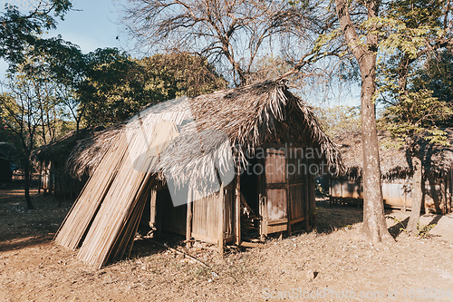 Image of Africa malagasy huts north Madagascar