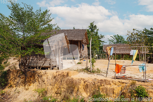 Image of Africa malagasy huts north Madagascar