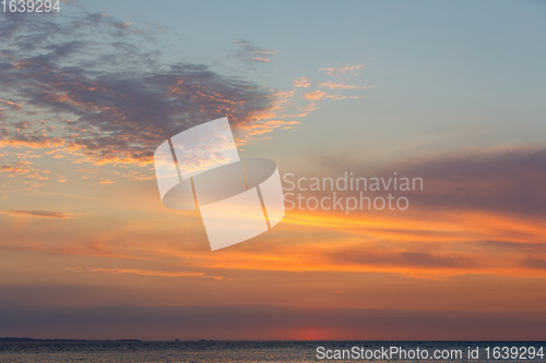 Image of Sunset sky on Nosy Be island in Madagascar