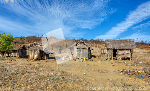 Image of Africa malagasy huts north Madagascar