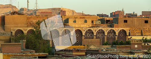 Image of Old town of town Cairo. The City of the Dead, Egypt