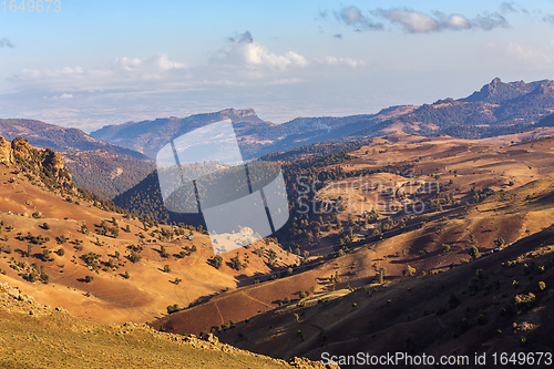 Image of landscape of Bale Mountain, Ethiopia wilderness