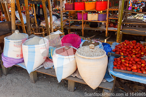 Image of fresh pulses at marketplace