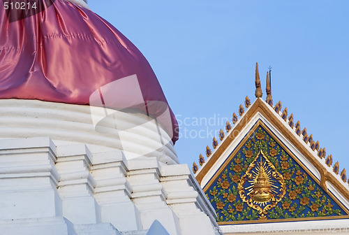 Image of Detail of temple in Thailand