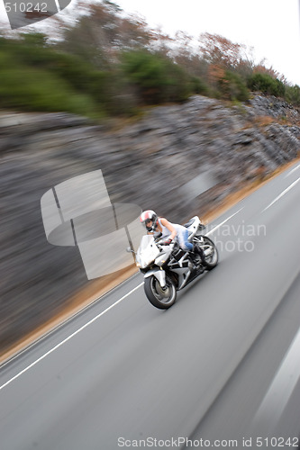 Image of Blonde Biker Girl