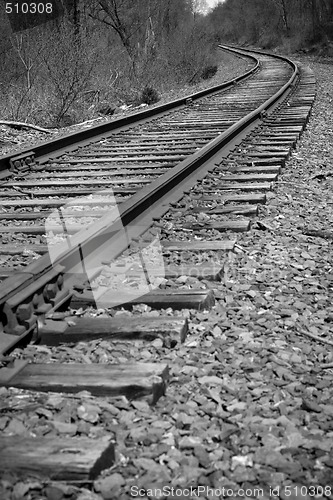 Image of railroad track perspective